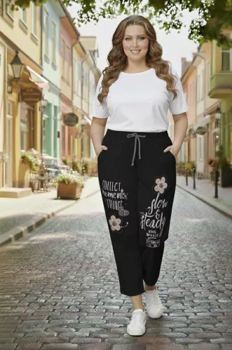 Plus size nadrág, L-4XL-ig
