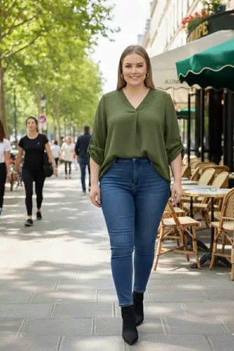 Rozita tunika, L-3XL-ig