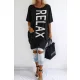 Relax tunika, L-4XL-ig