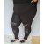 Csipkés-bőrös leggings, XL-6XL-ig