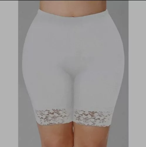 Csipkeszárú pamut combnadrág, L-6XL-ig