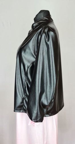 Bőrhatású kabát, 2XL-5XL-ig