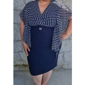 Pöttyös alkalmi ruha, L-5XL-ig