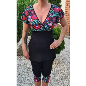 Matyó mintás leggings, L-5XL-ig