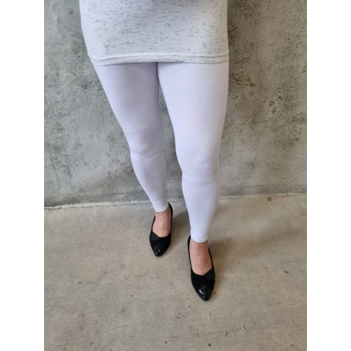 Fehér alakformáló leggings, L-6XL-ig