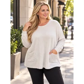 Amanda pulóver, S-4XL-ig
