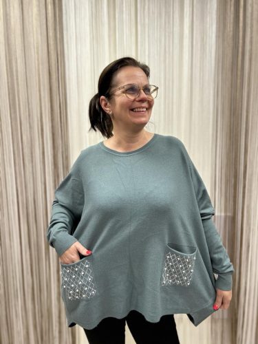 Amanda pulóver, S-4XL-ig