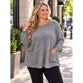 Amanda pulóver, S-4XL-ig