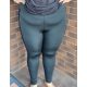 Fekete csíkos leggings, XL-5XL-ig