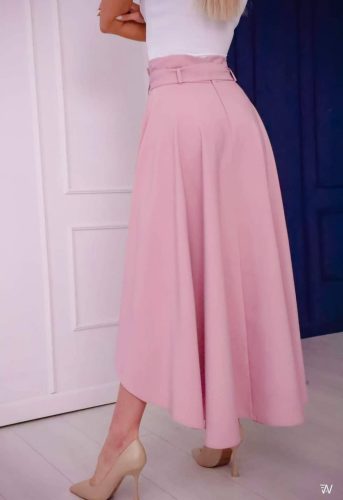Hátul hosszított kötős derekú szoknya, S-XL-ig