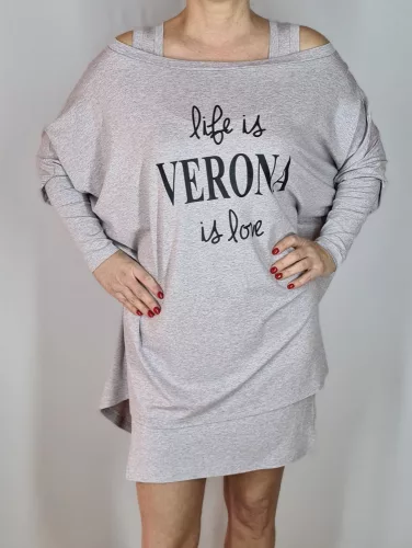 Feliratos tunika, M-XL-ig