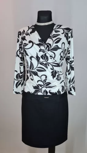 Virágmintás ruha, XL-2XL- ig